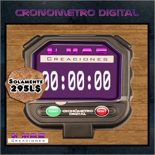 CRONOMETRO NEGRO HMAS CREACIONES V13