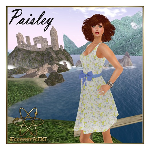 ~EccentriciXi~ Dress Paisley Yellow