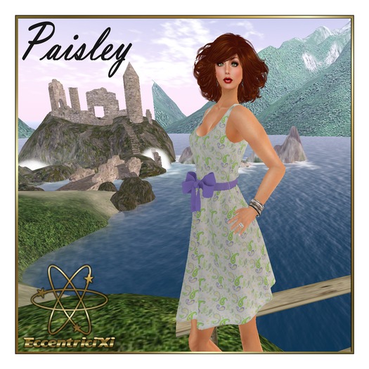 ~EccentriciXi~ Dress Paisley Green