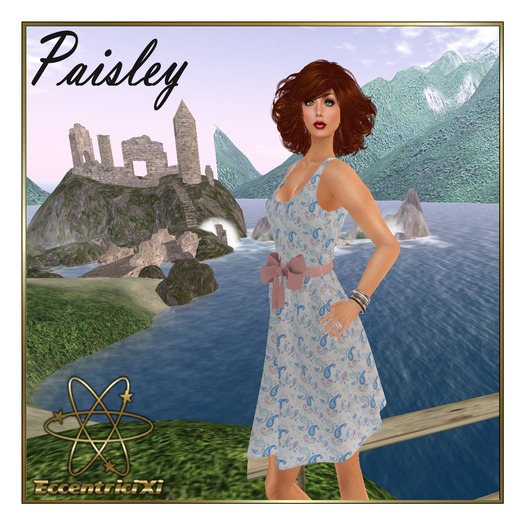 ~EccentriciXi~ Dress Paisley Blue