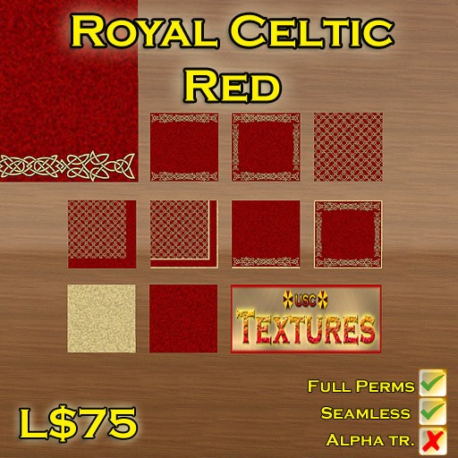USC Textures - Royal Celtic Red