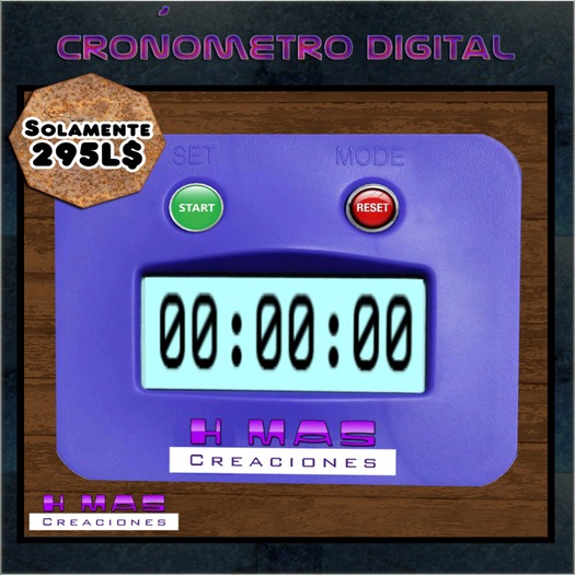 CRONOMETRO AZUL HMAS CREACIONES V.13