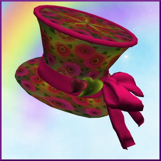 Green & Pink Sunflower Hat
