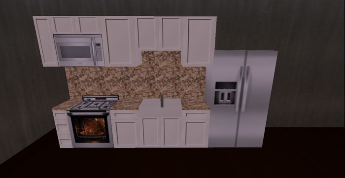 Devon Kitchen 6 white cabinets 