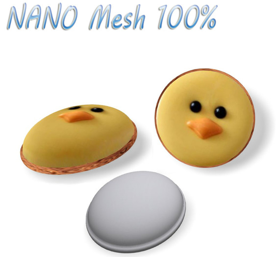 T-3D Creation [Chick Cookie - NANO -] MESH - Full Perm