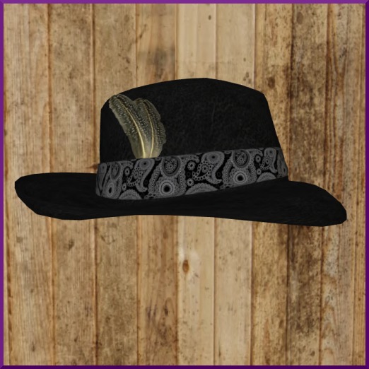 PETITE Black Fedora Hat