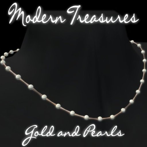 -P3- Modern Treasures Pearls and Gold Necklace PROMO
