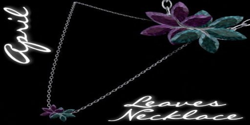 -P3- April Leaves Necklace   PROMO