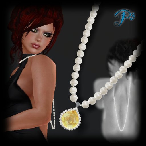 -P3- Back Pearls w/Canary Drop     PROMO