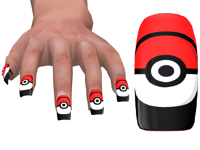 Pokeball Nail Polish