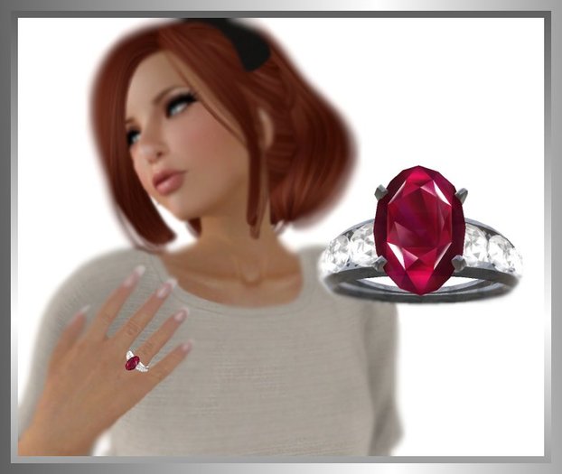 -P3- Graduated Ruby Ring PROMO