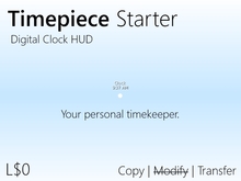 Timepiece Digital Clock - Starter Edition