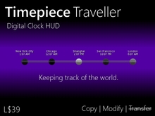 Timepiece Digital Clock - Traveller Edition