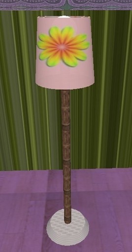 Pink and wood lamp italian design