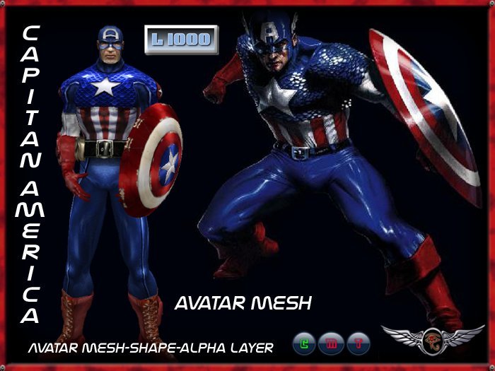 <<< LATITANZ >>> Capitan America Mesh