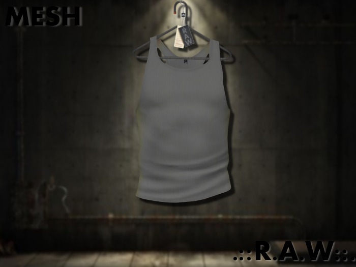 ::.R.A.W.:: Mesh Slim Fit Tank (Grey)