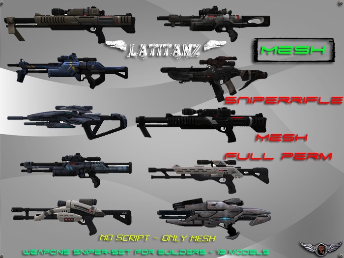 <<< LATITANZ >>> Sniper Rifle-Set Mesh [ME3] Full Perm (BOX)
