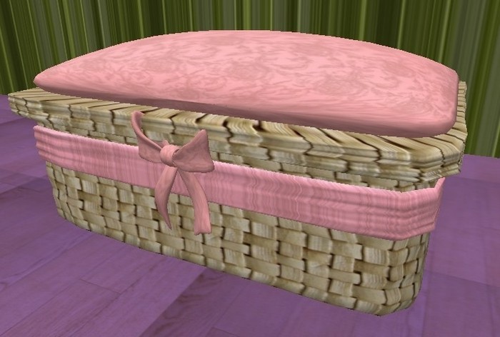 Pink chest wicker