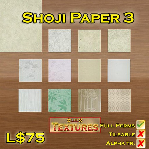 USC Textures - Shoji Paper 3 