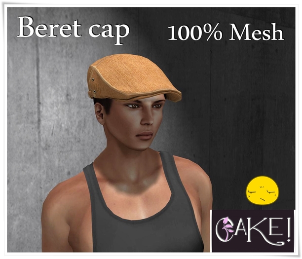 [[>CaKe!<]]Mesh_Beret  Brown