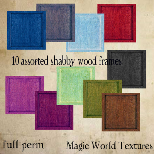 Shabby  wood frames
