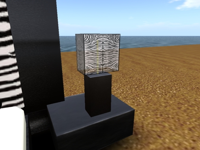 Zebra Skin Table Lamp