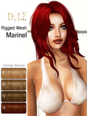 =DeLa*= Mesh Hair "Marinel" Orange Browns