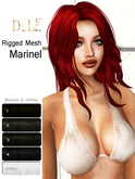 =DeLa*= Mesh Hair "Marinel" Blacks and White