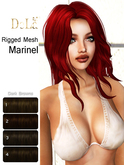 =DeLa*= Mesh Hair "Marinel" Dark Browns
