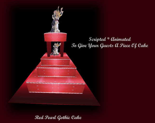 Red Pearl Gothic Cake   *CHB*