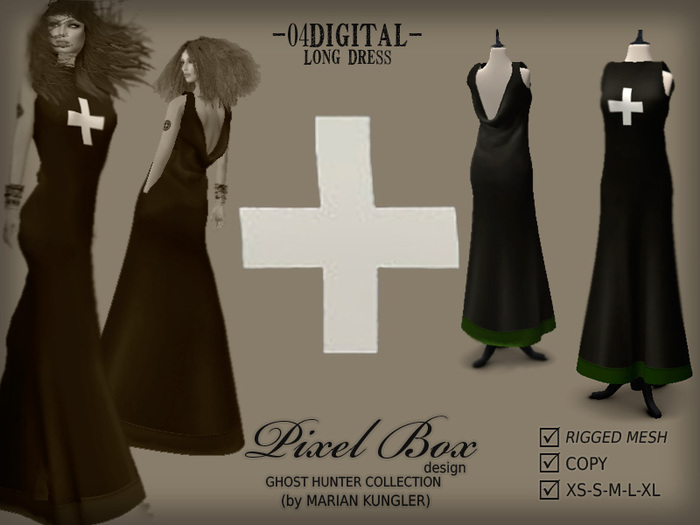 PIXEL BOX - 04Digital long dress ---box