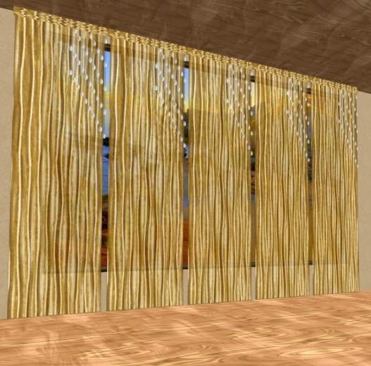 Texture of modern gold curtains 2