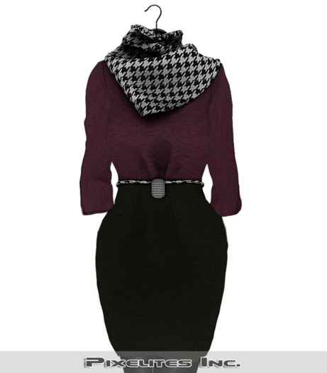 ::PL:: Tres Chic Dress - Wine
