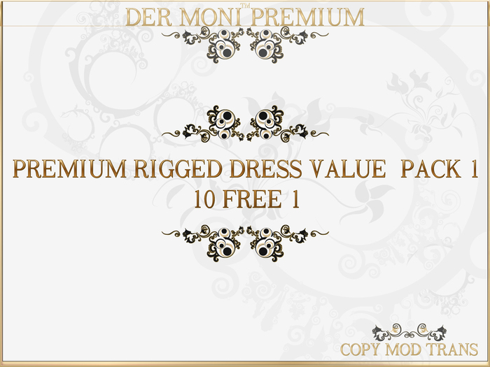 DER MONI FULL PERMISSION PREMIUM RIGGED DRESS VALUE PACK 1