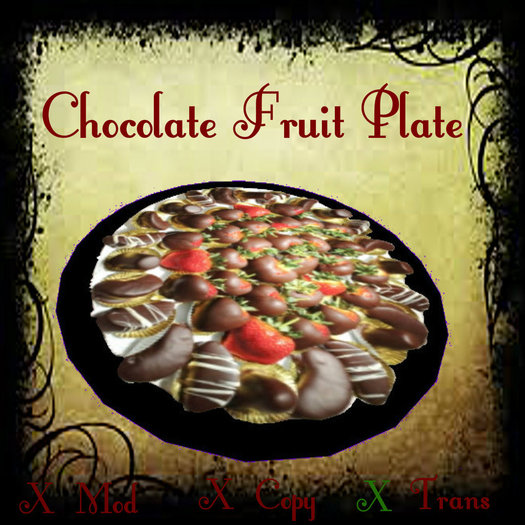 Choclate Fruit Plate Trans