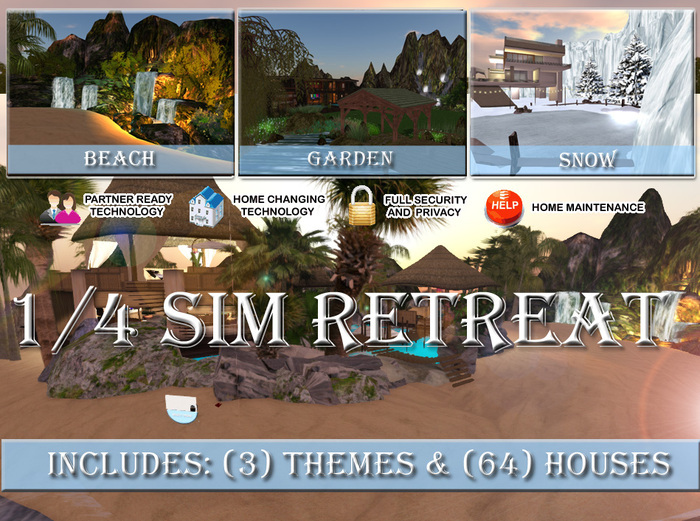 699 L$ - 16000 SQM + 64 FREE HOMES + PRIMS