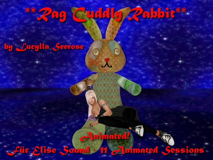 BOX *Rag Cuddle Rabbit * (T.) by Lucylla Seerose