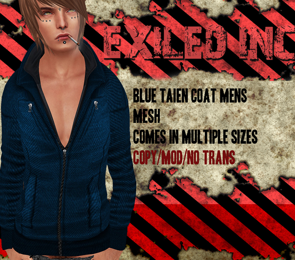 [Exiled Inc.] Blue Taien Coat [MESH]