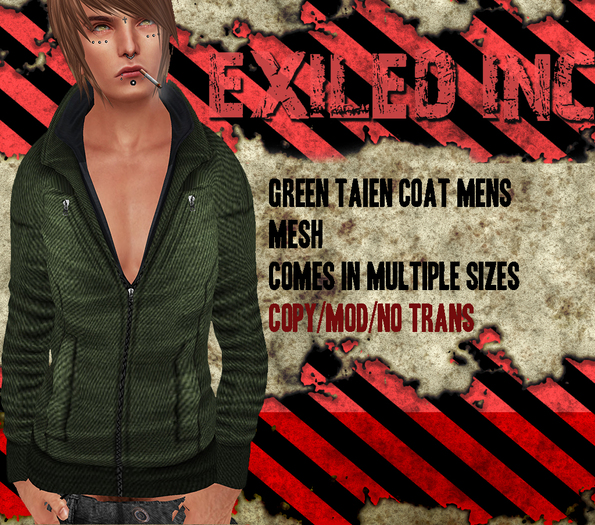 [Exiled Inc.] Green Taien Coat [MESH]