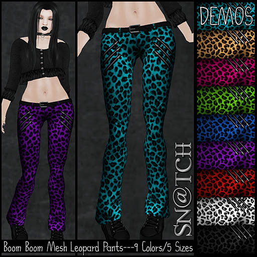 :::Sn@tch Mesh Boom Boom Leopard Pants -DEMOS:::