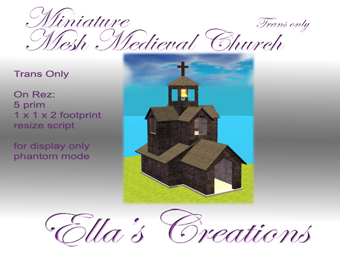 EC Miniature Medieval church