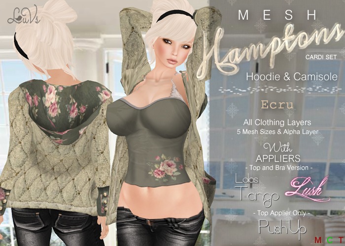 [LuVs] Hamptons Cardi Set Ecru + Tango Pushup Lush Appliers