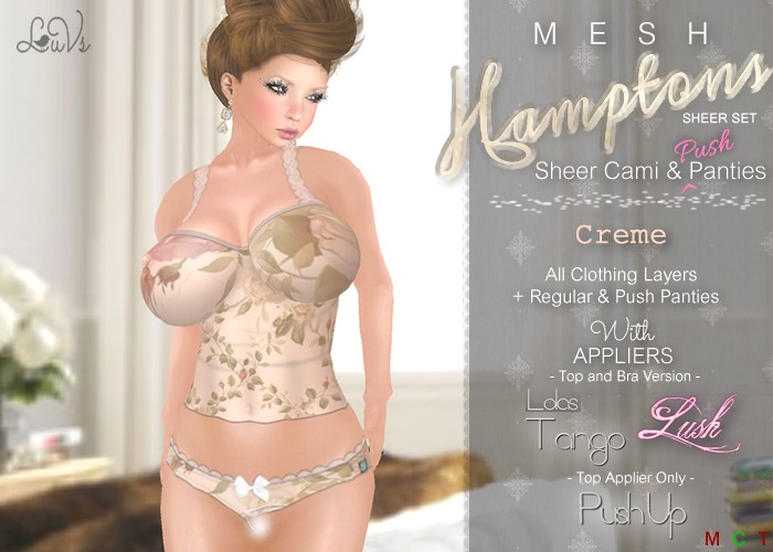 [LuVs] Hamptons Sheer Set Creme + Tango Pushup Lush Appliers