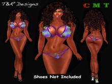 T&R Designs Purple Mix Ring Bikini
