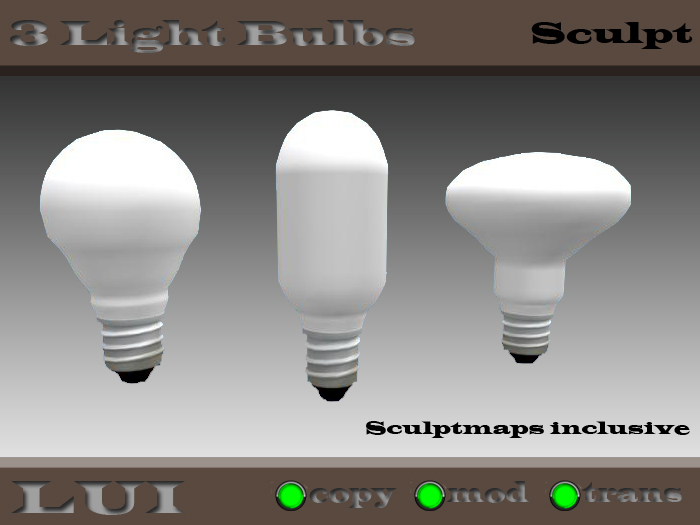 Light Bulbs [Sculpt] FullPerm