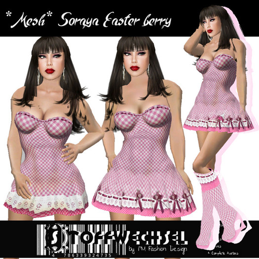[Stoffwechsel] *Mesh* Mini Dress Soraya  Easter berry