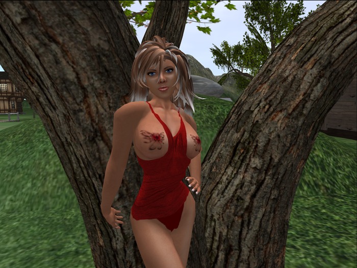 TEASE TANK (GREY)  W/ TAT