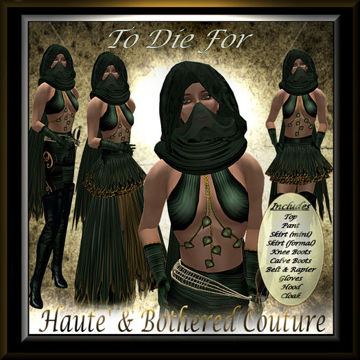 Haute' & Bothered Couture Presents:  "TO DIE FOR"
