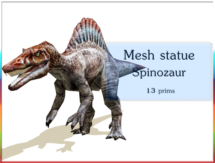 Mesh statue spinozaur
