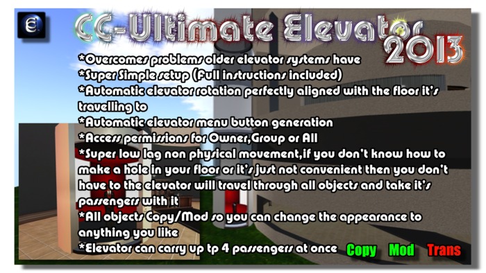 CC-Ultimate Elevator(PERSONAL EDITION) PROMO PRICE